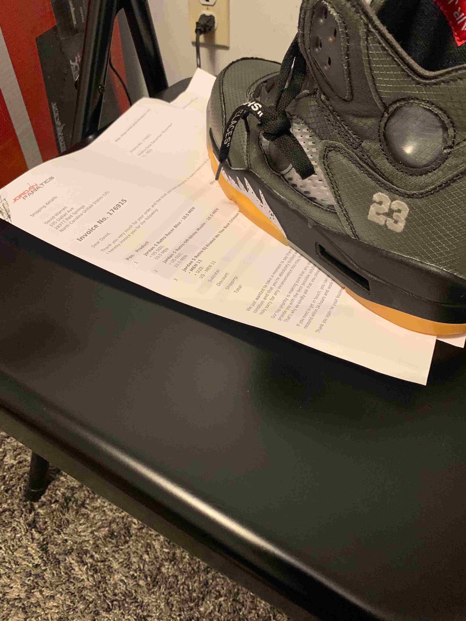 Air Jordan 5 x Off-White Retro SP ‘Muslin’ photo review