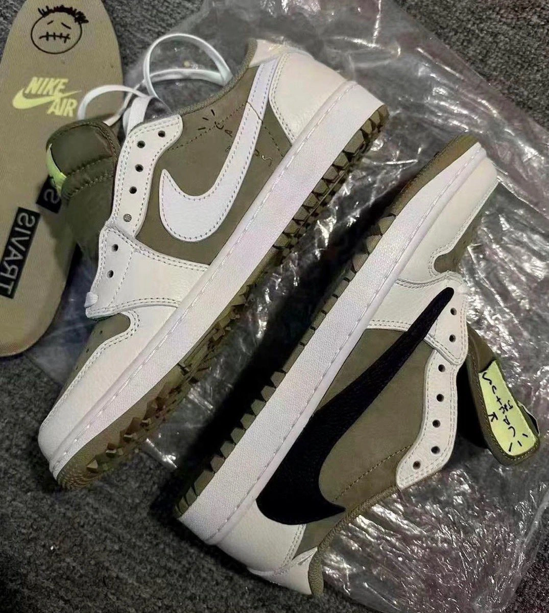 Air Jordan 1 Low Golf x Travis Scott ‘Neutral Olive’ photo review